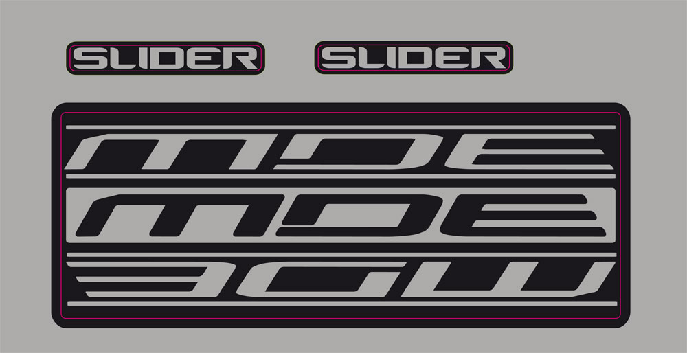 SLIDER CR 2017 decals Kit - MDE Bicycles - Handcrafted since 2001