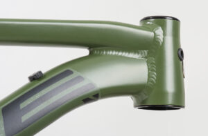 Mde Bikes Born in the Alps Carve 29 frameset Army Green Down Tube Top Tube