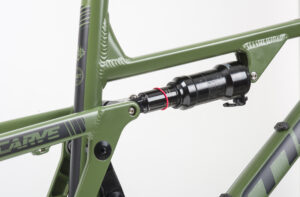 Mde Bikes Born in the Alps Carve 29 frameset Army Green 34 Seat Tube Gusset Swing Arm