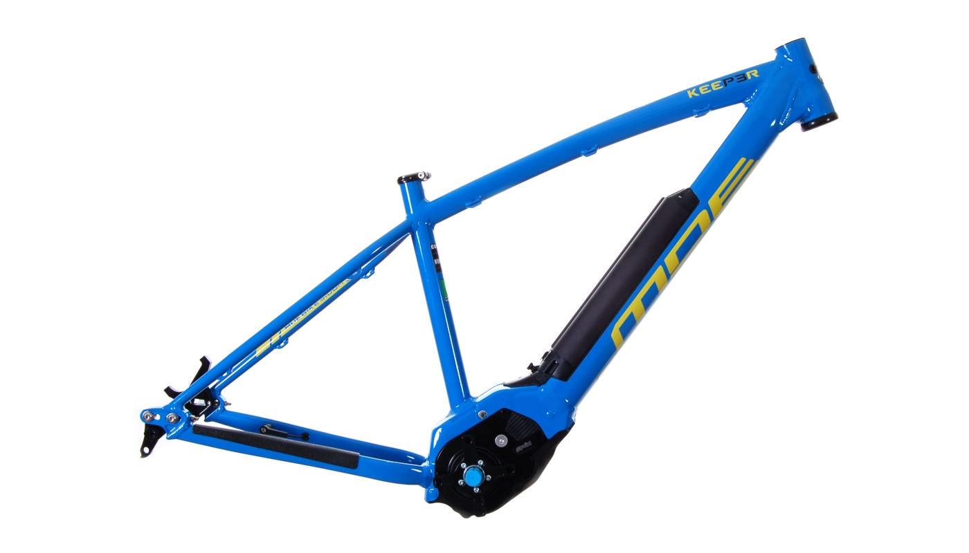 Mde Bikes Keep3r Ebike Frameset Polini Ep3 Mx Sky Blue front side