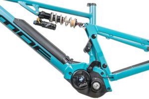 Mde Bikes Born in the Alps Push3r Ebike Frameset Polini Ep3 Plus Mx Formula Mod shock drive unit back view