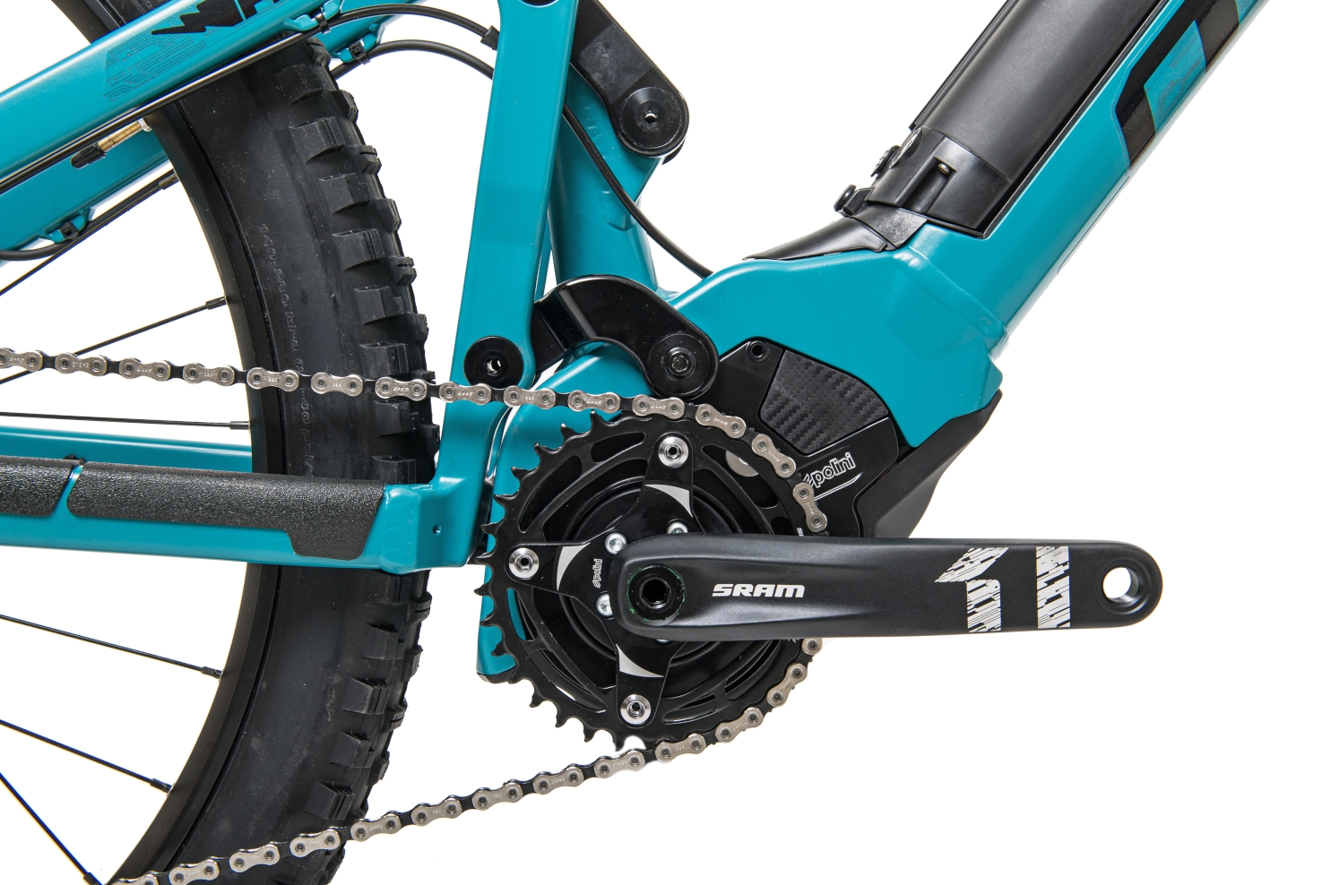 Mde Bikes Born in the Alps Push3r E-bike Polini Ep3 Mx Plus Drive side view