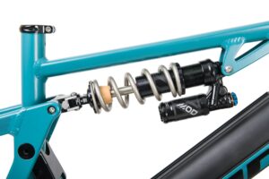 Mde Bikes Born in the Alps Push3r Ebike Frameset Polini Ep3 Plus Mx Formula Mod shock piggy back front view