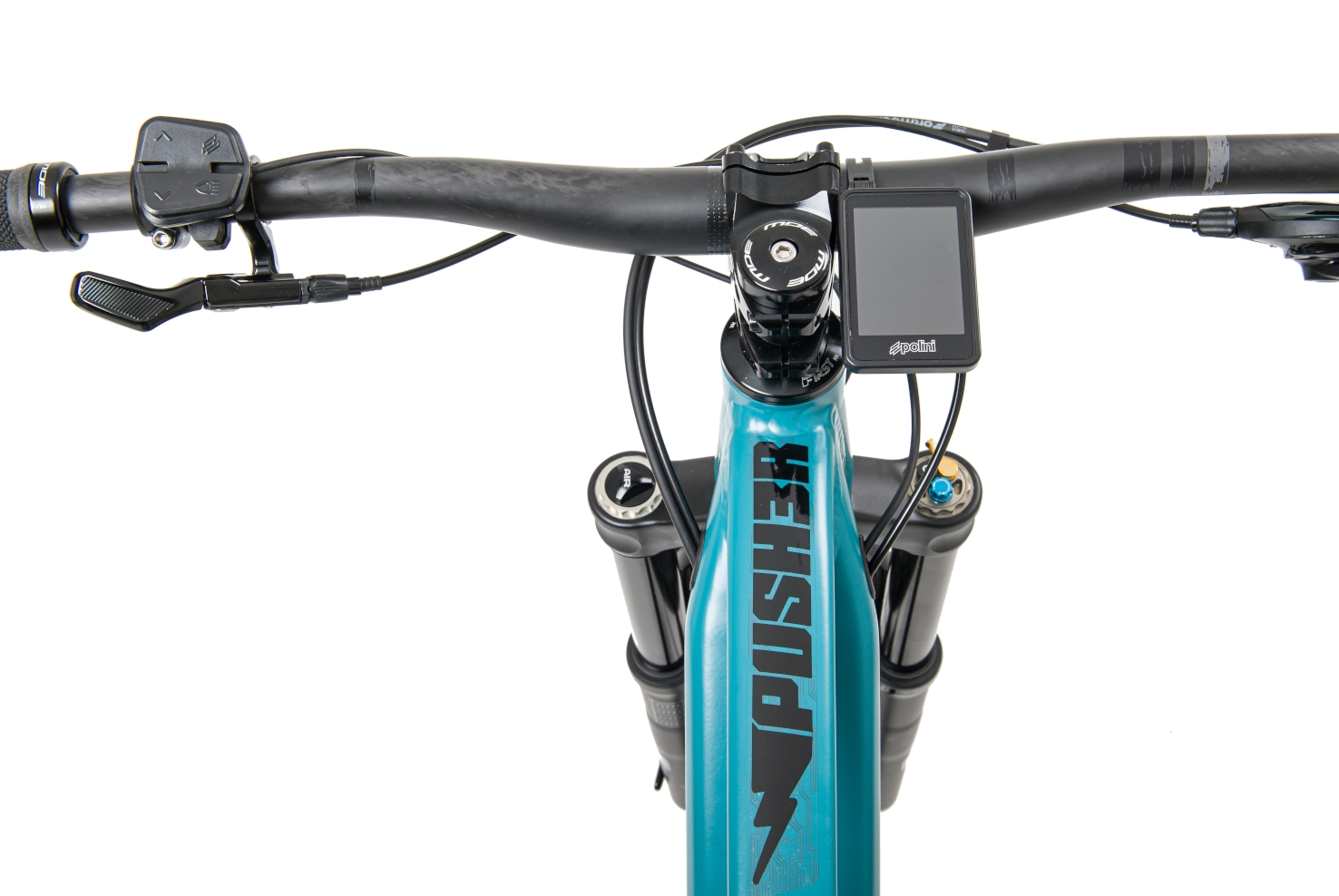 Mde Bikes Born in the Alps Push3r E-bike Polini Ep3 Mx Plus Display top tube view