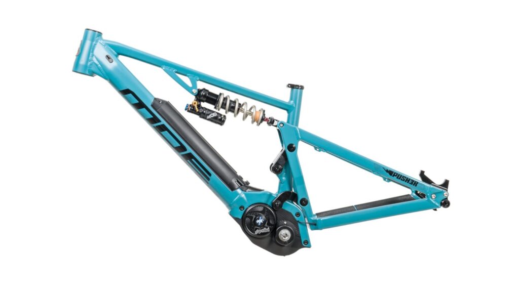 Mde Bikes Born in the Alps Push3r Ebike Frameset Polini Ep3 Mx Plus 3/4 Rear side