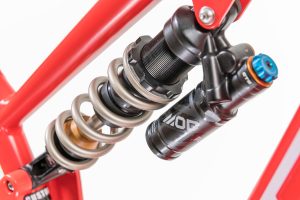 Mde Bikes Push3R Bike Matte Red Bike Formula Rr Polini Mx Plus Mod Coil Shock Ultradetail