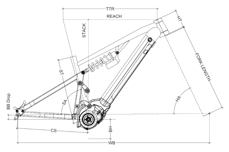 Mde Bikes Push3R Geometry New Ebike Frame Polini Mx Plus Side