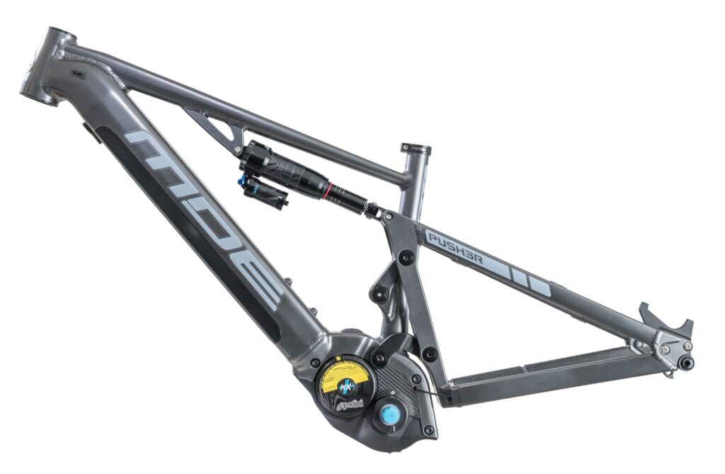 Mde Bikes Push3R Gun Metal New Ebike Frame Polini Mx Plus Back Side