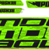 Adesivi Kit Push3 2021 Fluo Green Black